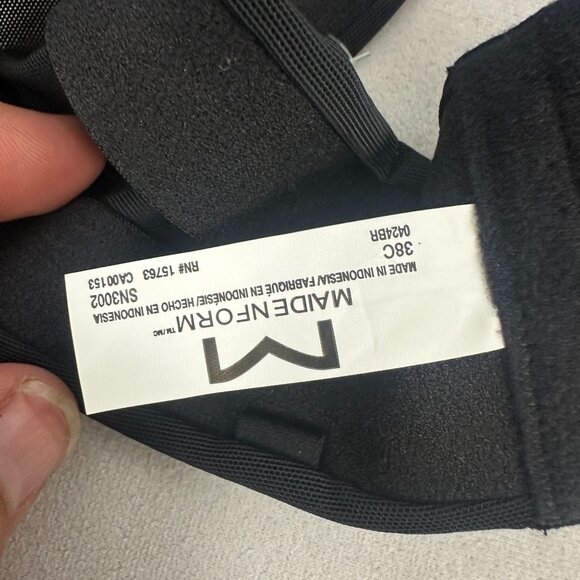 Maidenform Strapless Dreamwire Bra 38C Natural Lift No Pinch Black Adjustable - Picture 8 of 9